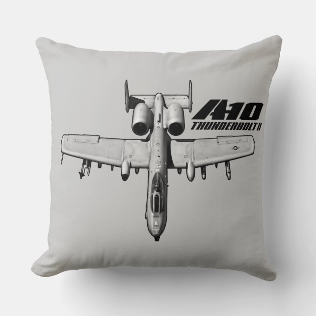 Coussin A-10 Thunderbolt II Throw Pillow Pillow Pillow (Recto)