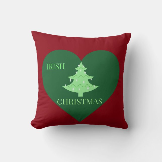 Coussin à 2 côtés de Noël irlandais (Recto)