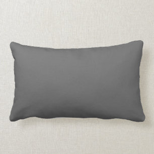 Coussin à Accent solide gris charbon