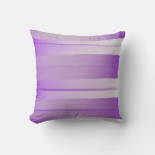 Coussin à bandes violettes personnalisable