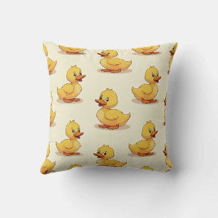Coussin à canard jaune