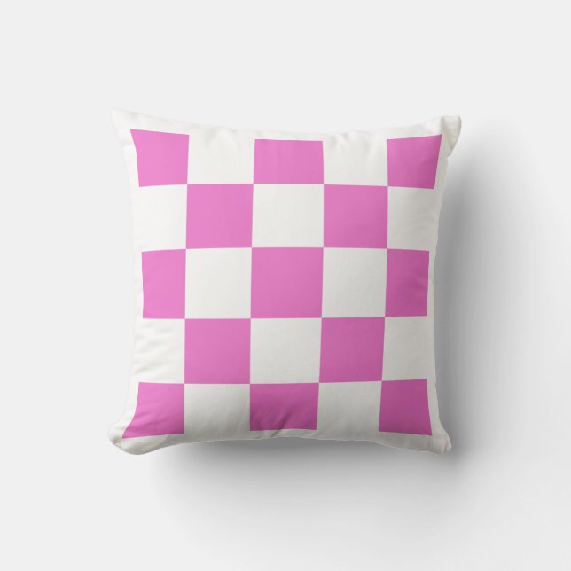 Coussin À damiers rose (Recto)
