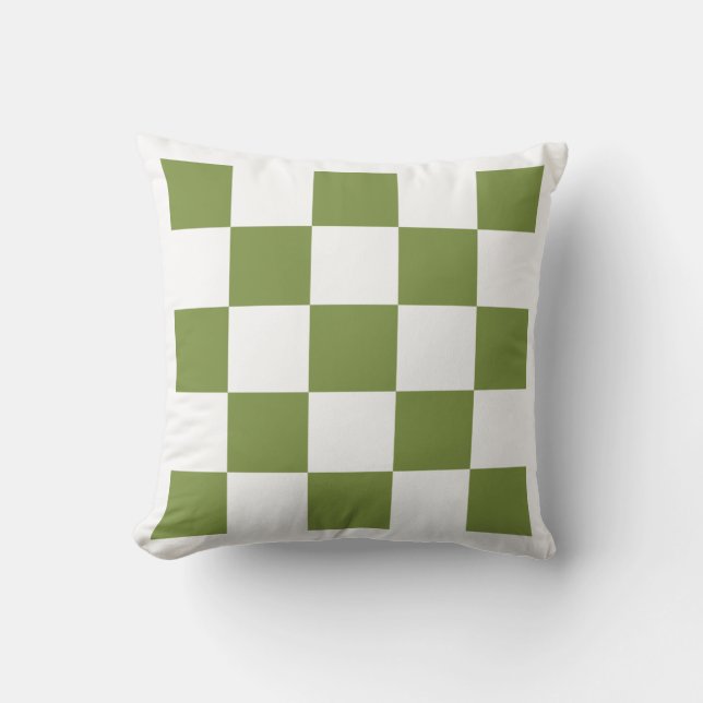 Coussin À damiers verte (Recto)