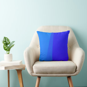 Coussin à deux tons bleu
