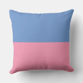 Coussin à deux tons bleu et rose (Verso)