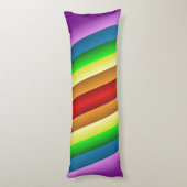 Coussin à deux tranchants de corps d'arc-en-ciel (Dos (Vertical))