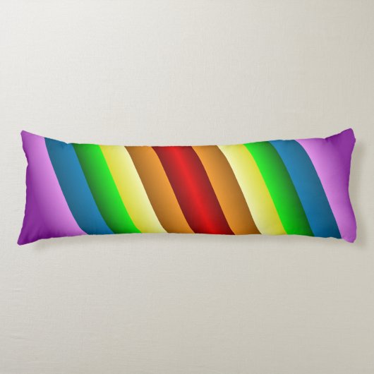 Coussin à deux tranchants de corps d'arc-en-ciel (Devant)