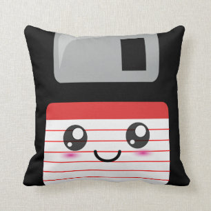 Coussin à disque souple heureux mignon/Kawaii