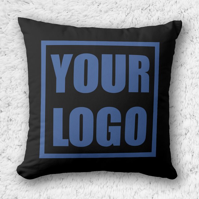 Coussin à double face du logo d'entreprise (Créateur téléchargé)