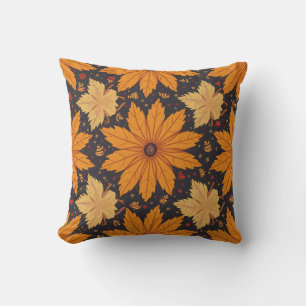 coussin à feuilles tombées