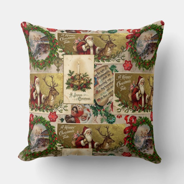 Coussin A Happy Christmas Tide (Recto)