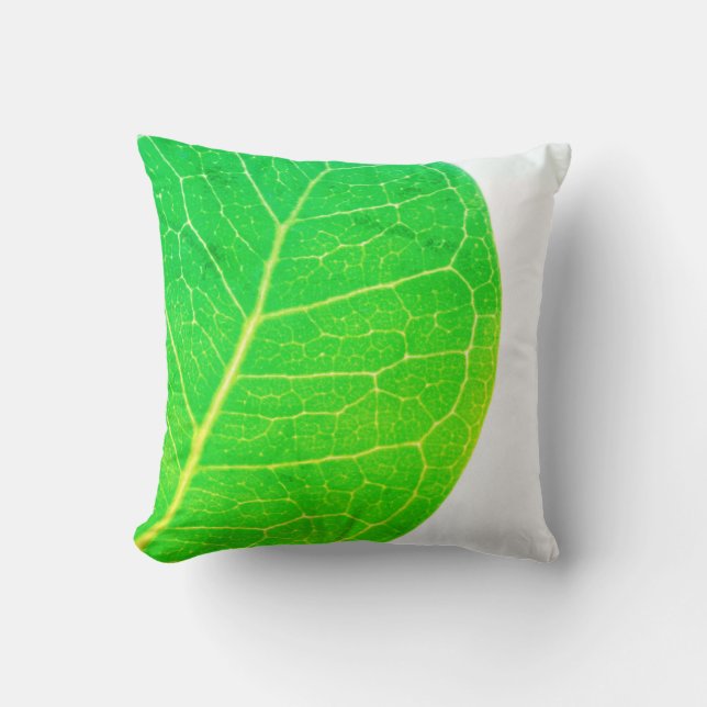 Coussin à jet de jambe vert Fig sauvage (Recto)
