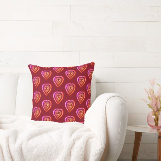 Coussin à jeter en forme de cœur (Canapé)