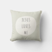 Coussin à jeter Jésus m'aime (Recto)