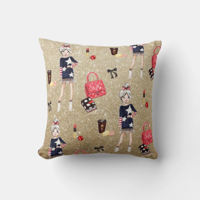 Coussin à la fois cosy et chic (Recto)