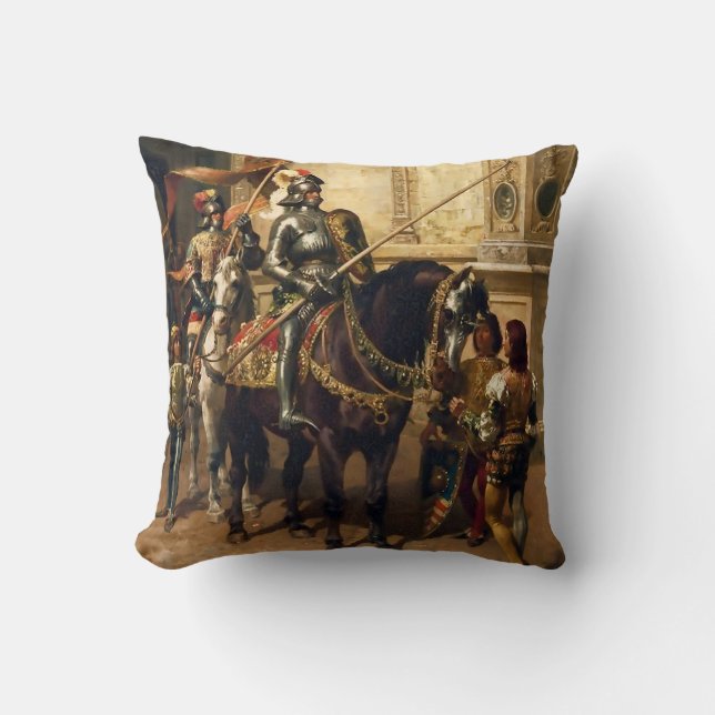 Coussin À la joute par Cesare Detti (Recto)