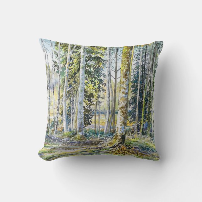 Coussin "À la limite de l'hiver..." - (Recto)