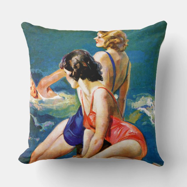 Coussin À la piscine (Recto)
