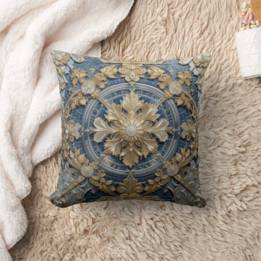 Coussin à lancer bleu impérial 41 x 41 cm (Couverture)
