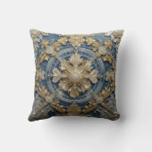 Coussin à lancer bleu impérial 41 x 41 cm (Verso)