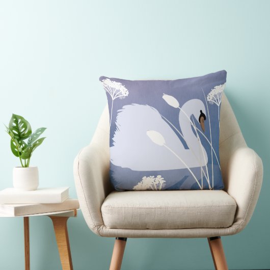 Coussin à lancer de chansons de cygne (Chaise)