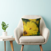 Coussin à lancer d'hélium de marguerite jaune (Chaise)
