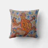 Coussin à lancer Gecko orange (Verso)