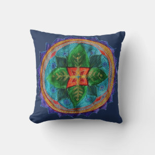 Coussin à lancer Magique Mandala 41 cm x 41 cm