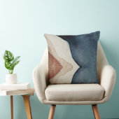 Coussin à lancer - Motif Brown bleu Abstrait (Chaise)