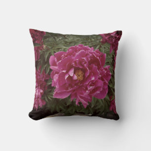 Coussin à lancer photo rose fleur 41 cm x 41