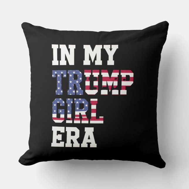 Coussin À l'ère de ma fille Trump, 47e président des États (Recto)