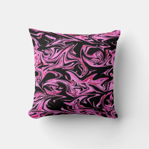 Coussin À Lève Fée En Marbre Rose Et Noir.