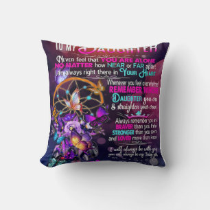 Coussin À Ma Fille, Don D'Anniversaire Fille Fille Fille F
