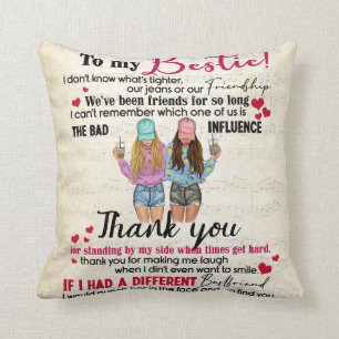 Coussin À Mon Bestie. Nous sommes amis depuis si longtemp