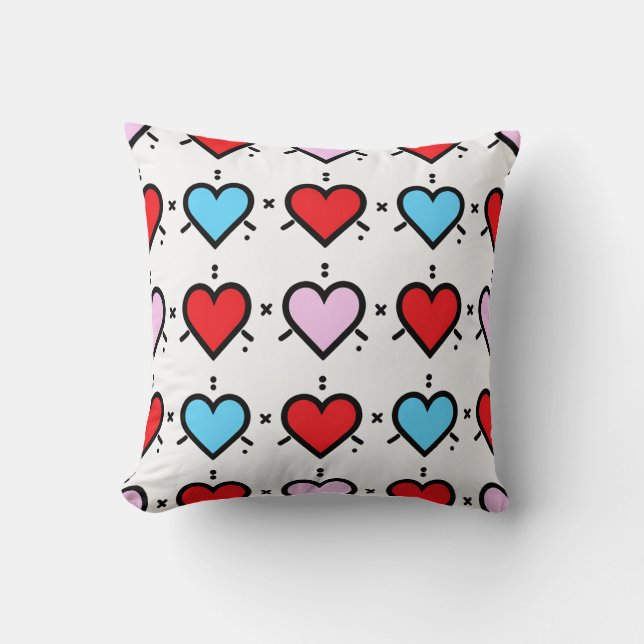 coussin à motif de cœur (Recto)
