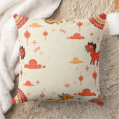 Coussin à motif simple de nouvelle année (Couverture)