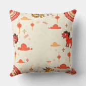 Coussin à motif simple de nouvelle année (Verso)
