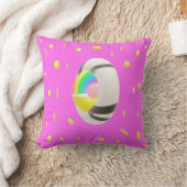 Coussin à motifs doux rose profond (Couverture)