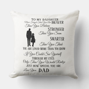 Coussin À notre fille de papa