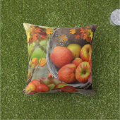 Coussin à panier à pomme de automne coloré (Herbe)