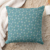 Coussin À petits pois turquoises et pastel (Couverture)