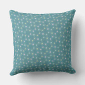 Coussin À petits pois turquoises et pastel (Verso)