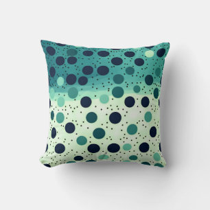 Coussin à points Polka et coussin aux couleurs viv