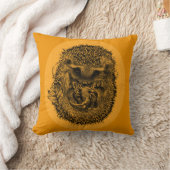 Coussin à pouce orange avec hérisson dormant (Couverture)