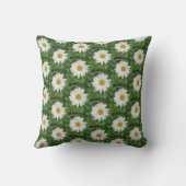 Coussin à rayures de marguerite blanche (Verso)