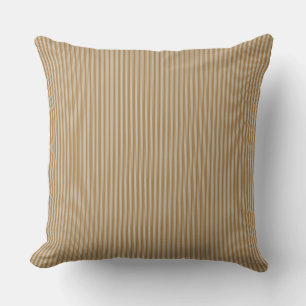 Coussin à rayures jaunes de moutarde