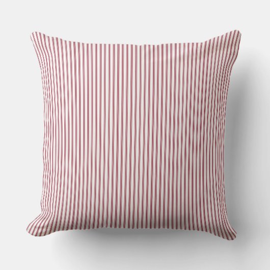 Coussin à rayures rouge et blanc (Recto)