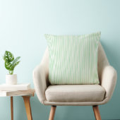 Coussin à rayures vert citron (Chaise)