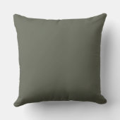Coussin à rayures vert olive (Verso)