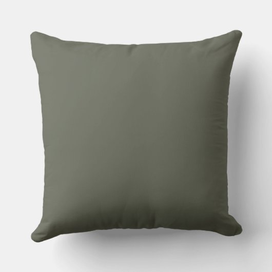 Coussin à rayures vert olive (Verso)